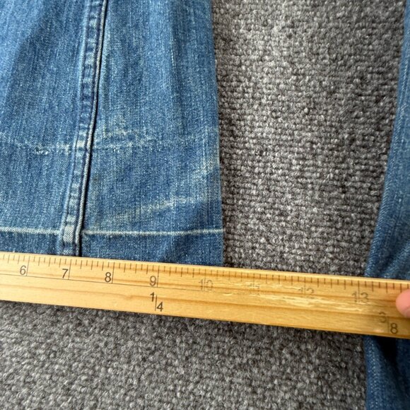 VTG Levis Big E White Tab Denim Jean Lightning Zip Wide Leg Cotton ACTL 26X30 - Picture 12 of 16